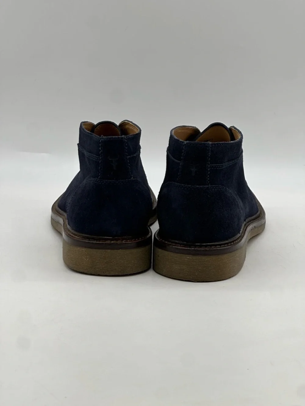 Trask Colton Navy Suede Chukka Boots. 9